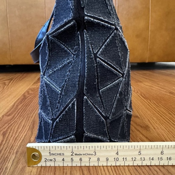 ❌ SOLD ❌ Vintage Issey Miyake Bao Bao Bag Black Distressed Denim Y2K *No Shoulde - Picture 13 of 13